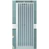 GRANISUD Box doccia in PVC Nicchia Larghezza 70-85 cm, H 185 cm mod. VERA, Bianco, Porta doccia apertura laterale una anta a soffietto, riducibile (Larghezza 85 cm, H 185 cm)