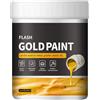 Generico Vernice in oro liquido doratura - vernice a foglie d'oro ad asciugatura rapida | Vernice in oro liquido in oro | Vernice dorata per metallo in legno in gesso | 300 g di vernice in oro liquido per