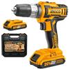 Ingco Cidli200215 Trapano A Percussione A Batteria 20 V Avvitatore Senza Fili Cordless Con 2 Batterie In Valigetta