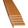 bricoleva.it Coprifilo in Abete, Mostrine per Porte Interne in abete - 5 Pezzi - Con Ala, Noce Chiaro - Coprifilo lunghezza 2,25mt.