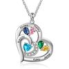 ALBERTBAND Collana Donna Personalizzabile Argento Collana con Nome Pietra di Nascita Collana Regalo per la Festa Della Mamma Natale (B-5 Nome)