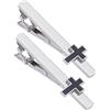 WEBEEDY 2 PEZZI Fermacravatta Per Uomini Croce Fermacravatta Fermacravatte Uomo Fermacravatta Fermacravatta Set Adatto Per Anniversari Di Lavoro Riunioni Regalo Di Nozze