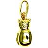 PEGASO GIOIELLI - Ciondolo da Donna in Oro Giallo 18kt (750) Pendente Piccolo Gatto Gattino Lucido