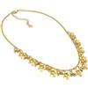 Vestopazzo collana a catena con foglie d'acero e piccole sfere in ottone.Lavorazione artigianale.Nickel tested.Unisex