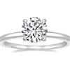 Stfery Anello Solitario Donna Punto Luce Scintillante Argento 925, Anello Matrimonio Argento con Zircone Rotonda 7.5MM, 1.5ct Classico Taglia 22