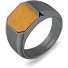 Brosway Anello Uomo in Acciaio e Pietre Naturali | Collezione Ink - BIK131D
