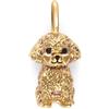 SINGULARU - Charm Barboncino. Ottone con Placcatura in oro 18 kt e Zirconia. Gioielli da donna.