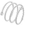Generic Anello In Argento 925 Per Donne Anello In Argento Con Spirale Metallica Per Donna,Regolabile,Con Fascia Per Il Pollice,Con Due Perline Rotonde,Fascia Per L'Eternità,Gioiello Boho Con Scatola Regalo.