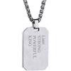 GoldChic JEWELRY Collana Uomo con Piastrina Militare Personalizzato Targhetta Esercito Militare per Uomo Incisi Collana Personalizzata Piastrina per Cani Incisione dell'Acciaio Inossidabile
