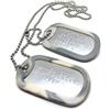 TusPlacas Collana Piastrine Militari Personalizzate In Acciaio inox. con Catenella e Bordi Rivestiti in Gomma Mimetico Deserto. Piastrine identificative. Sacchetto in tessuto Regalo incluso.