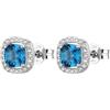 Brosway Orecchini Donna, Orecchini a Lobo in Argento e Freedom Blue | Collezione FANCY - FFB127