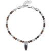 Brosway Bracciale Uomo in Acciaio e Pietre Naturali con Simbolo Cornetto | Collezione Riptide - BTD007