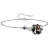 Zopmopae Bracciale personalizzato con foto Bracciale personalizzato con proiezione di foto Braccialetti con foto all'interno con foto all'interno per donne Ragazze
