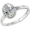 SILVERTROVE pietra preziosa Moissanite per Anello placcato argento Uomo e donna gioiello fatto a mano CRG1078BD_59 (18.8)