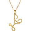 Richsteel Collana con Battito Cardiaco Collana da Donna in Acciaio Inossidabile con Ciondolo Stetoscopio Collana con Stetoscopio Medico con Confezione Regalo per Uomo e Donne