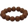 DLBTWDOYLS Bracciali di perline naturali di noci pecan, bracciali di preghiera, bracciali elastici fatti a mano piccoli frutti di noce, per uomini e donne