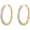 Brosway Orecchini Donna, Orecchini a Cerchio in Acciaio e Cubic Zirconia | Collezione DESIDERI - BEIE015