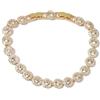 Generico Gioiello Bracciale Donna in Oro 18K - Angelica Cristalli Regolabile 18.5-21cm, Regalo Elegante per Fidanzamento, Matrimonio e Anniversari