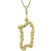 Filu & Trama Collana con Ciondolo Sardegna pendente filigrana Sarda Argento dorato traforato