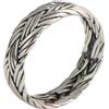 Mesnt Anelli Argento Donna, Anello in Argento Sterling 925 per Uomini Donne Intreccio Vintage Argento, Taglia 20