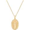 Amen Gioielli, Collana con Medaglia della Madonna di Guadalupe, Collana Argento 925 Dorata, Regalo Donna