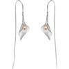 YlobdolY Orecchini da donna in argento Sterling 925 con gancio a forma di calla e giglio, alla moda, alla moda, in stile cinese, retrò, antichi, idea regalo