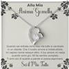 Bramart Collana Donna Fidanzata o Moglie Idea regalo per lei Finitura in Argento, Oro Gioiello Anniversario matrimonio Idee Regali Ciondolo - Cofanetto con DEDICA incluso (Anima Gemella 3)
