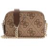 GUESS borsa a tracolla Noelle II Crossbody Camera Bag Latte Logo/Brown marrone chiaro