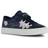 Geox Ragazza Jr Ciak Girl Sneaker, Blu Navy, 24 EU