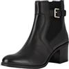 Geox Stivali da donna D New Asheel alla caviglia, Nero, 36 EU