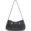 GUESS borsa a tracolla Leona Logo Shoulder Bag Coal Logo grigio scuro