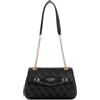 GUESS Katya Convertible Xbody Flap Bag Coal Logo