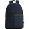 Tommy Hilfiger Zaino Uomo TH Elevated Nylon Backpack Bagaglio a Mano, Blu (Space Blue), Taglia Unica