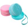 Baluue Spazzola Silicone Da Bagno 2 Pezzi Per Shampoo E Corpo Con Copertura Protettiva E Gancio Appendino Design Integrato Per Viaggi E Uso Quotidiano