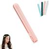 Aicoyiu Mini ferro arricciacapelli a doppio scopo, piastra per capelli e bigodino 2 in 1, ferro arricciacapelli portatile senza fili da viaggio per donne, mini ferro arricciacapelli USB a doppio scopo (rosa)