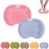 Generic Hands-Free Silicone Foot Scrubber Mat, Shower Back and Foot Scrubber with Suction Cups, Wall Mounted Massage Pad for Shower, Easy to Clean (2pcs-a)