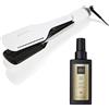 ghd GHD - Piastra lisciante Duet Style 2 in 1 bianco con il suo olio per lo styling levigante, taglia unica, Bianco/Nero