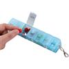 Generic Organizzatore di pillole da 7 giorni - scatola di pillole settimanale con compartimenti multipli, divisori AM PM | Facile Open Close Lid, grande capacità per pillole e integratori, organizzatore