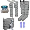 Joyfitness Massaggiatore Compressione D'aria per gambali e addome, Pressoterapia per Casa per Gambe, Linfodrenaggio, Professionale, Apparecchio Massaggiatore, 6 Camere d'aria, Regali per uomini