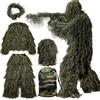 MOPHOTO Tuta 5 in 1 Ghillie, Abbigliamento Mimetico 3D da Caccia con Giacca, Pantaloni, Cappuccio, Involucro per Fucile, Borsa per Il Trasporto, Adatta per Adulti Unisex (XL/XXL)