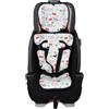 JYOKO KIDS Cuscino Seggiolino auto, Materassino Universale per Seggiolino di bambini Gruppo 0,1,2,3 Realizzato con cotone (Dino Party, Gruppo 1-2-3)