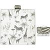Treer Tappetino Seggiolone Bambini 130cm Tappeto Seggiolone per Protezione Pavimento Impermeabile Antiscivolo e Lavabile con Manici, Tappeti Gioco Bambini Picnic Pieghevole (Zebra)