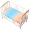 Odot Lenzuolo con angoli Lenzuola Carrozzina Neonato, Multicolore Stampa Bambino Cotone Coprimaterasso, Lenzuola per Culla Babybay (Blu,80x160 cm)