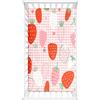 Odot Lenzuolo con Angoli per Lettino Bambino, Motivo Fragola Lenzuola Carrozzina Lenzuola da Lettino Neonato Morbido Resistente Lenzuola per Culla per Bambine e Ragazzi (80x160cm,Plaid rosa)