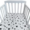 Odot Lenzuolo con angoli Lenzuola Carrozzina Neonato, Lenzuola da Culla Bambino Coprimaterasso, Lenzuola Navicella con Angoli Elasticizzati Lenzuola per Culla (stile stella B,150x80cm)
