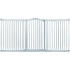 Safetots Cancelletto di Sicurezza Extra Alto con Parte Superiore Incurvata, 197cm - 206cm, Grigio Opaco, Extra Alto con 100cm di Altezza, Montaggio a Pressione per Scale, Barriera di Sicurezza