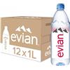 evian Acqua Piatti Confezione da 12 x 1 L