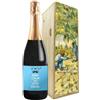 Bottle-Up Regalo festa del papà - Prosecco DOC personalizzato e cassa legno - Idea regalo uomo, festa del Nonno, compleanno papà (Primi passi, Keep calm papà)