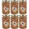 MENDOSA Alce Nero Fagioli Borlotti Biologici, Legumi Lessati in Vetro, Confezione da 6 Barattoli