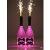 Swart Bottiglia Luminosa 0,75L (Confezione da 2) - Spumante Made in Italy con Luce LED Multicolor ed Etichetta Personalizzata Buon Compleanno - Idea Regalo Originale Instagrammabile